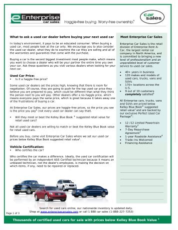 What to ask a used car dealer before you buy a used car ...