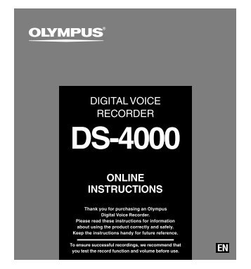 Olympus DS-4000 Manual - Image Management