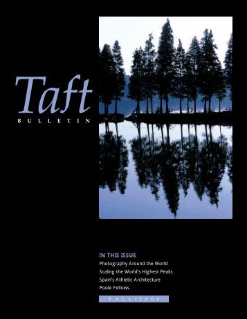 IN THIS ISSUE - The Taft School