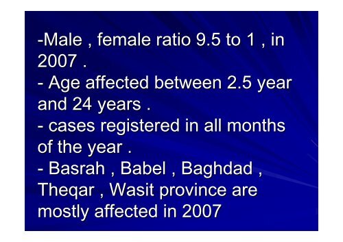 Epidemiological situation and dignosis of Rabies in Iraq - Middle East