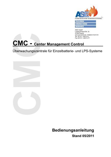 2011 Bedienungsanleitung CMC 20111127 - Ase-kaarst.de