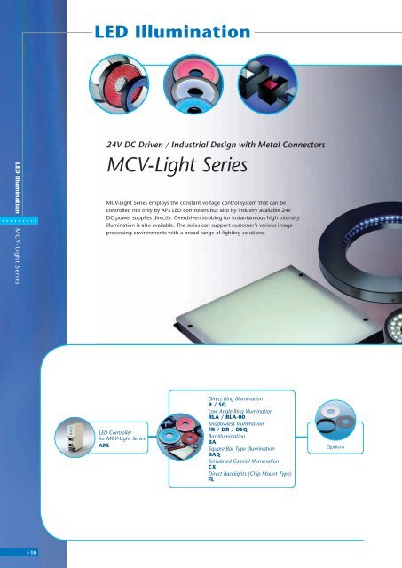 Machine Vision Illumination Catalog, Vol 001