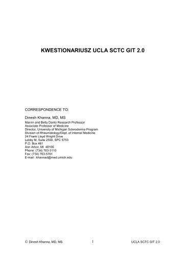 kwestionariusz ucla sctc git 2.0 - UCLA SCTC GIT 2.0 Questionnaire