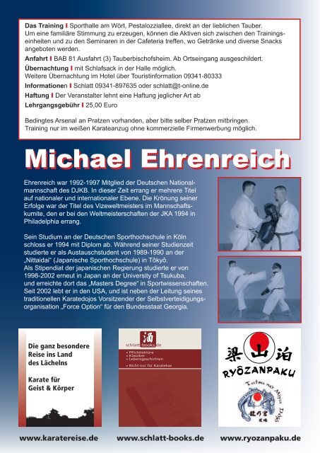 Kumiteseminar mit Michael Ehrenreich