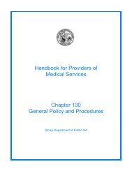 Handbook For Providers Of Medical Services Chapter 100 - Illinois ...