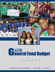 2013-2014 General Fund Budget - East Baton Rouge Parish School ...