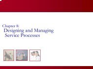 Summary for Chapter 8: Designing and Managing Service Processes