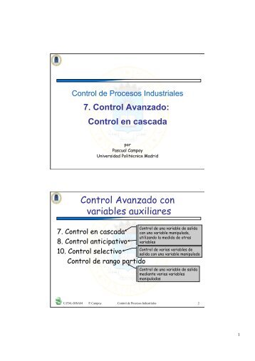 Control Avanzado con variables auxiliares - Disam