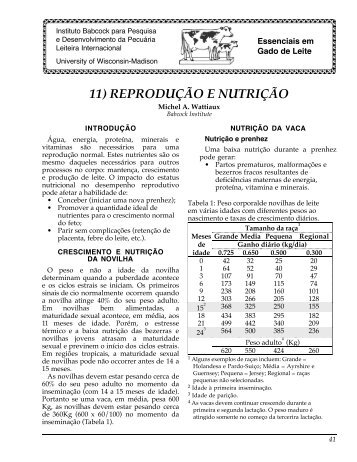 11) REPRODUÃƒÂ‡ÃƒÂƒO E NUTRIÃƒÂ‡ÃƒÂƒO - Babcock Institute - University of ...