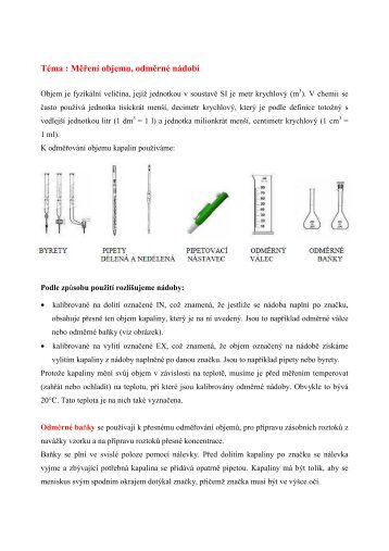 OdmÄrnÃ¡ analÃ½za - Chemie na GJO