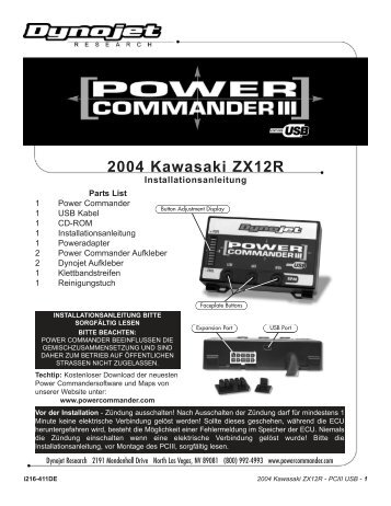 2004 Kawasaki ZX12R - Power Commander