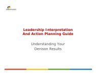 Action Planning - Denison Consulting