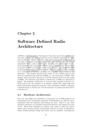 Software Defined Radio Architecture