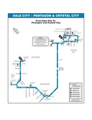 DALE CITY – PENTAGON & CRYSTAL CITY - PRTC