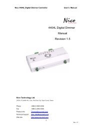 4404L Digital Dimmer Manual Revision 1.5