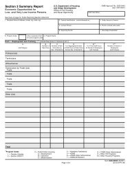 Section 3 Summary Report - Economic Opportunities for Low - HUD