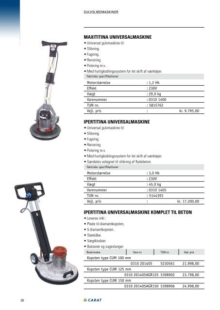 16MB PDF - Carat Tools