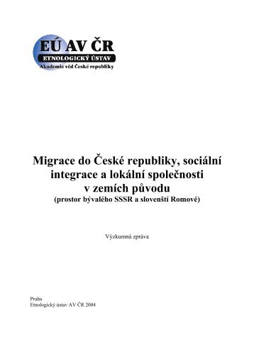Migrace do ÄR - zÃ¡vÄr- verze prosinec 2005.pdf - Katedra ...