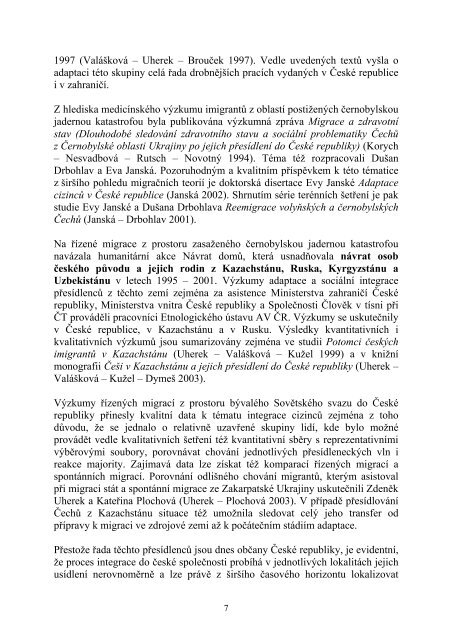 Migrace do ÄR - zÃ¡vÄr- verze prosinec 2005.pdf - Katedra ...