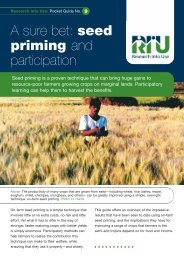 seed priming and participation RIU Pocket Guide 9 - Research Into ...