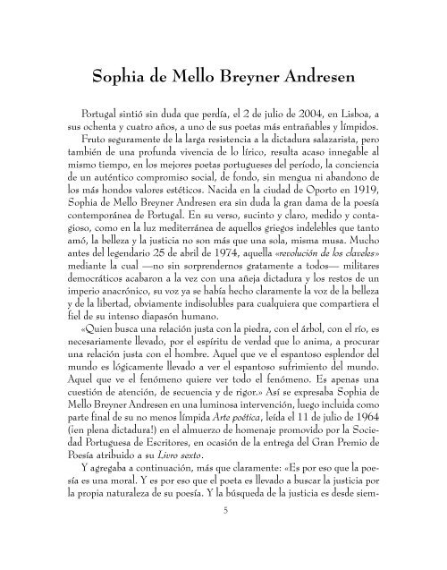 Sophia de Mello PDF - Arquitrave