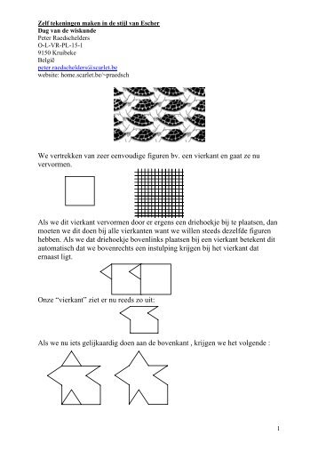 Zelf tekeningen maken zoals M.C.Escher - DPB Brugge