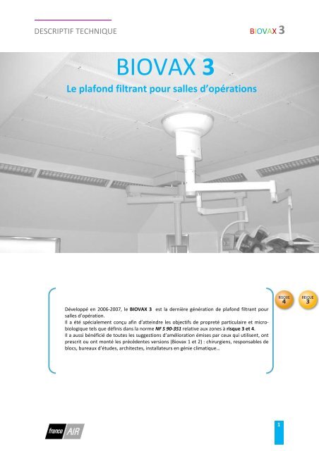 Le Plafond Filtrant Pour Salles D Operations France Air Le Plafond Filtrant Pour Salles D Operations France Air