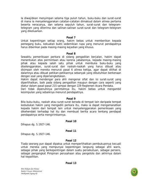 KITAB UNDANG-UNDANG HUKUM DAGANG (Wetboek ... - MS Aceh