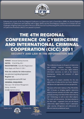 THE 4TH REgional ConfEREnCE on CybERCRimE and ...