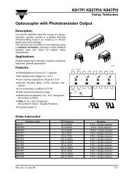 K817P/ K827PH/ K847PH Optocoupler with Phototransistor Output