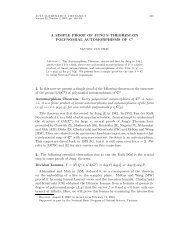 A SIMPLE PROOF OF JUNG'S THEOREM ON POLYNOMIAL ...