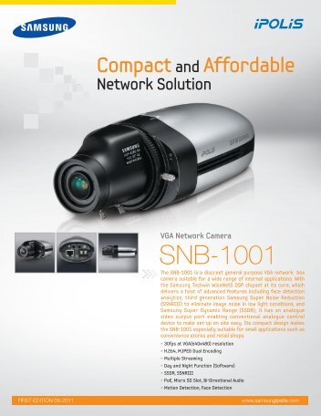SNB-1001 Camera.. - Provision-cctv.com
