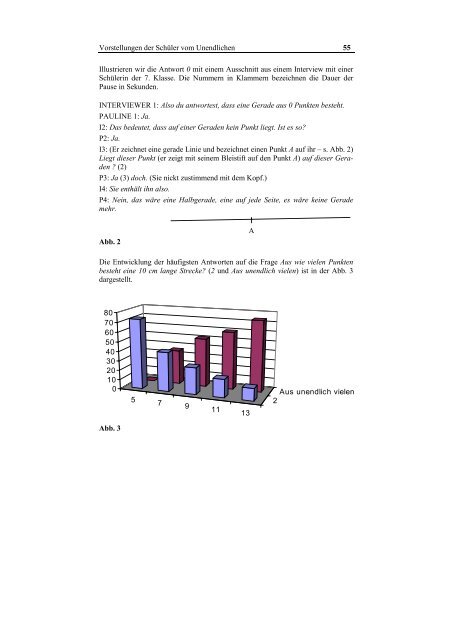 Die Vorstellungen der Schüler vom Unendlichen - mathematica ...