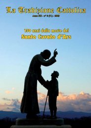 La Tradizione Cattolica - Fraternità Sacerdotale di San Pio X