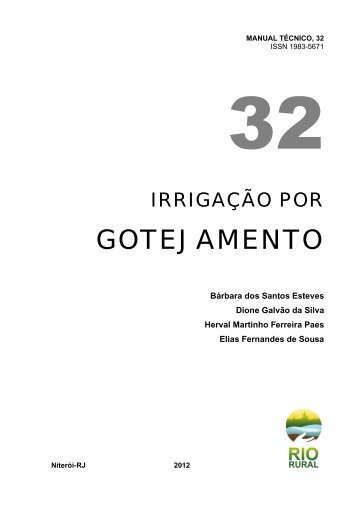 IrrigaÃ§Ã£o por gotejamento - Pesagro-Rio