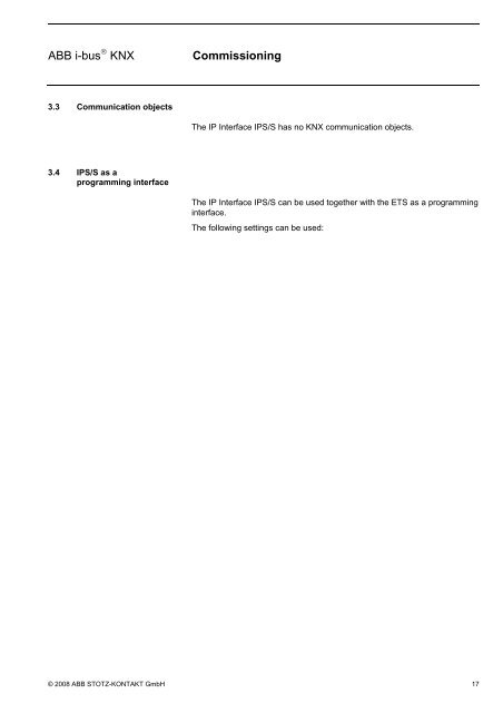 ABB i-bus KNX IP Interface IPS/S 2.1