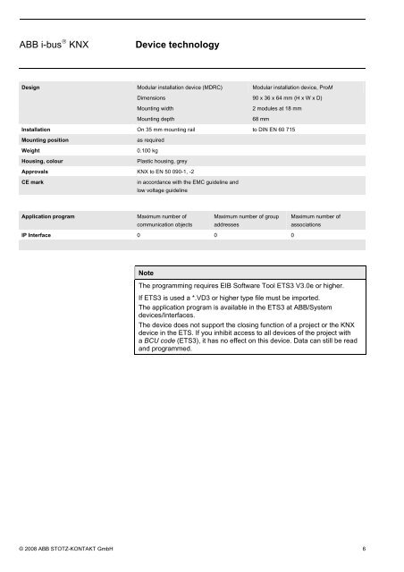 ABB i-bus KNX IP Interface IPS/S 2.1