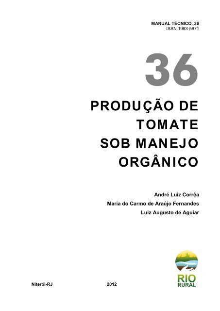 Tomate OrgÃ¢nico - Pesagro-Rio