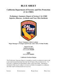 72 hour report - Wildland Fire