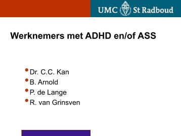 Werknemers met ADHD en/of ASS - RUhosting