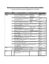 State-wise status of Common Bio-medical Waste Treatment Facilities