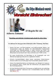 Infoblatt Vorsicht Einbrecher - Tegernseer Stimme