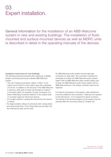 ABB-Welcome User Manual - Busch-Jaeger Elektro GmbH
