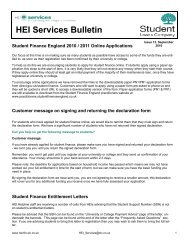 HEI Services Bulletin Sept 2010