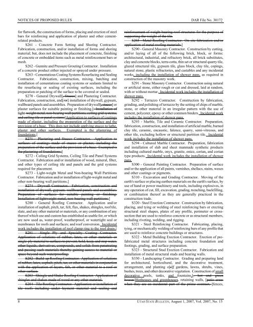 Vol. 2007, No. 15 (08/01/2007) PDF - Administrative Rules - Utah.gov