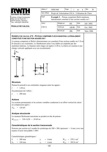 OSM 466 B Projet de Valorisation CECA - Steel-stainless.org