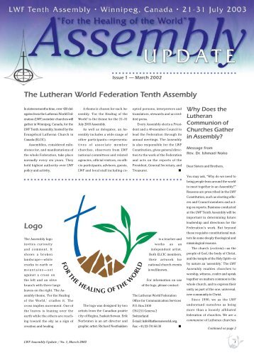 first Assembly Update - LWF Tenth Assembly 2003