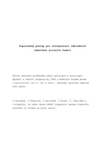 DoporuÄenÃ½ postup pro interpretaci zÃ¡kladnÃ­ch vyÅ¡etÅenÃ­ plicnÃ­ch ...