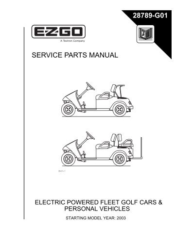 SERVICE PARTS MANUAL 28789-G01 - Ransomes â Jacobsen