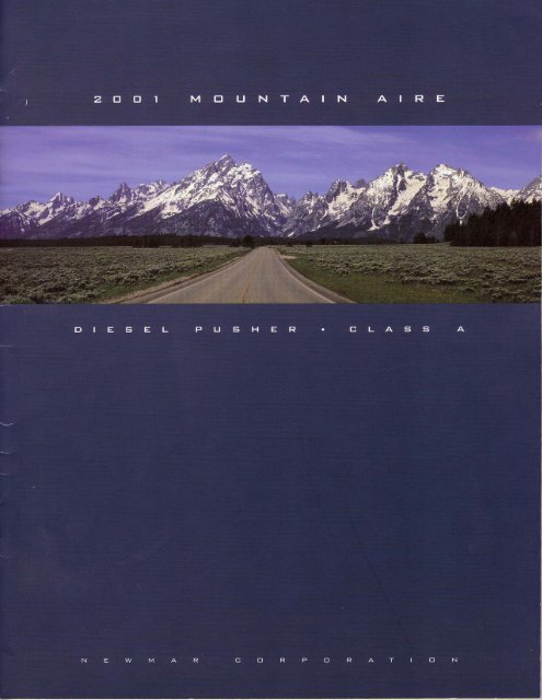 2001 Newmar Mountain Aire Brochure PDF with Floorplans and Specs